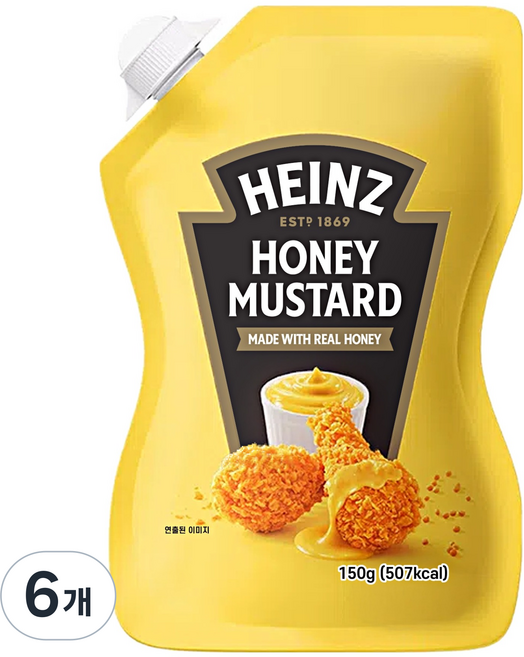 HEINZ 亨氏 蜂蜜芥末醬, 150g, 6個