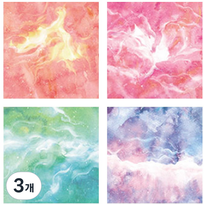 오로라 양면 학종이 A타입 CD_OAT_AL058A, 1200장, 4색