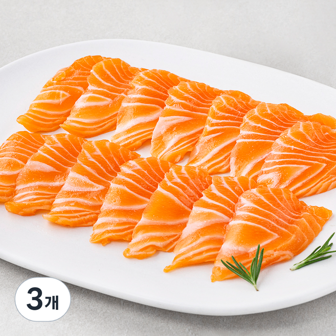 동원 노르웨이 두툼한 생연어회, 200g, 3개