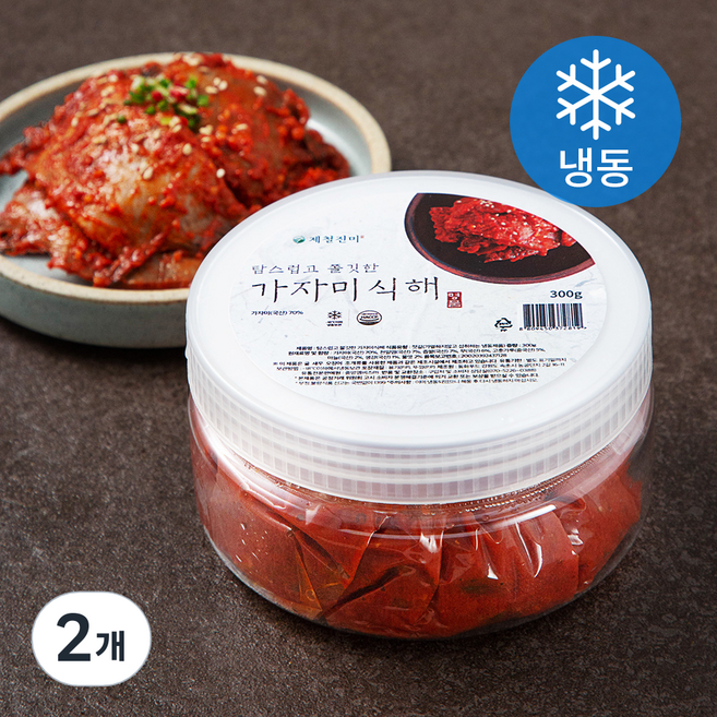 제철진미 탐스럽고 쫄깃한 가자미식해 (냉동), 300g, 2개