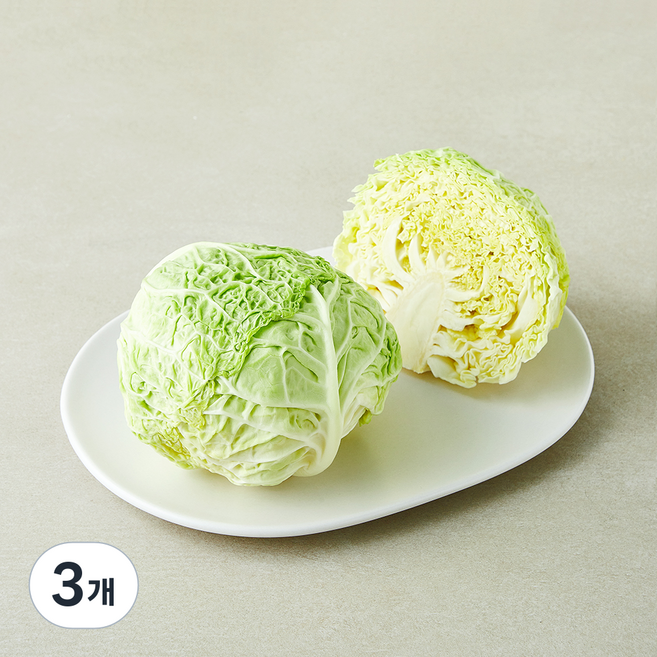 친환경 사보이 양배추, 500g, 1개입, 3개