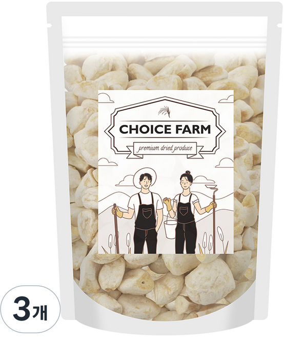 초이스팜 원물그대로 바로먹는 동결건조 통마늘, 3개, 120g