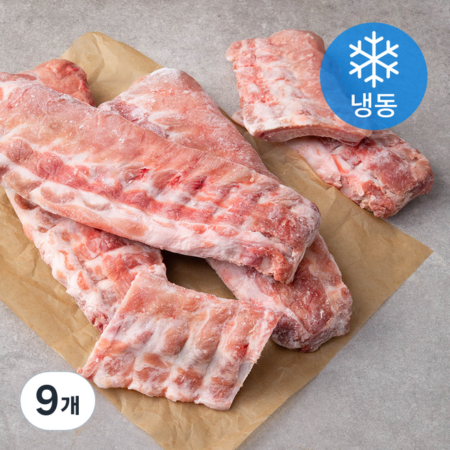 사조프레시미트 스페인산 돈등갈비 구이용 원물 (냉동), 1kg, 9개