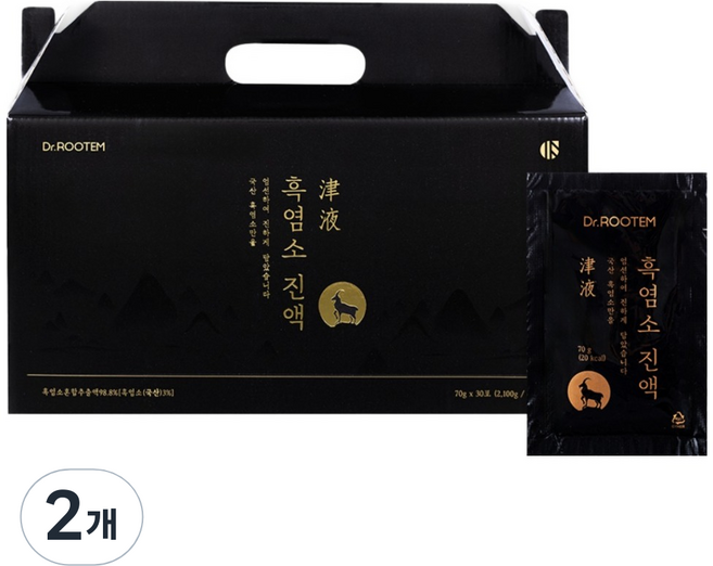 닥터루템 정품 흑염소 진액 30p, 2.1L, 2개