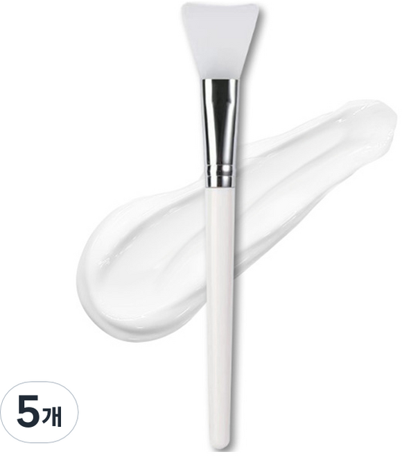 올웨일리 실리콘 기본형 마스크 팩 브러쉬 TSP2487, 5개, 화이트