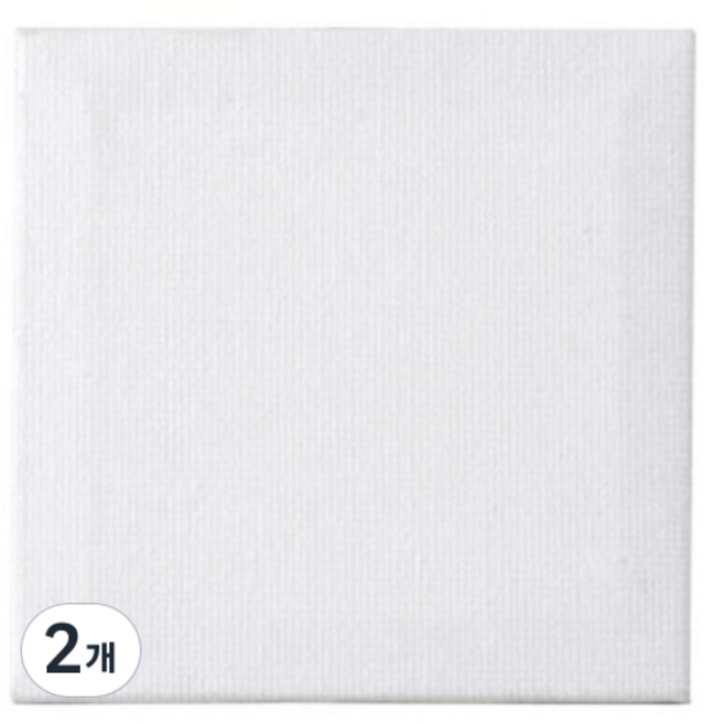 투데이리빙 정사각 무지 면천 3D 캔버스 15 x 15 cm CD_OAT_AL052W, 2개, 0호