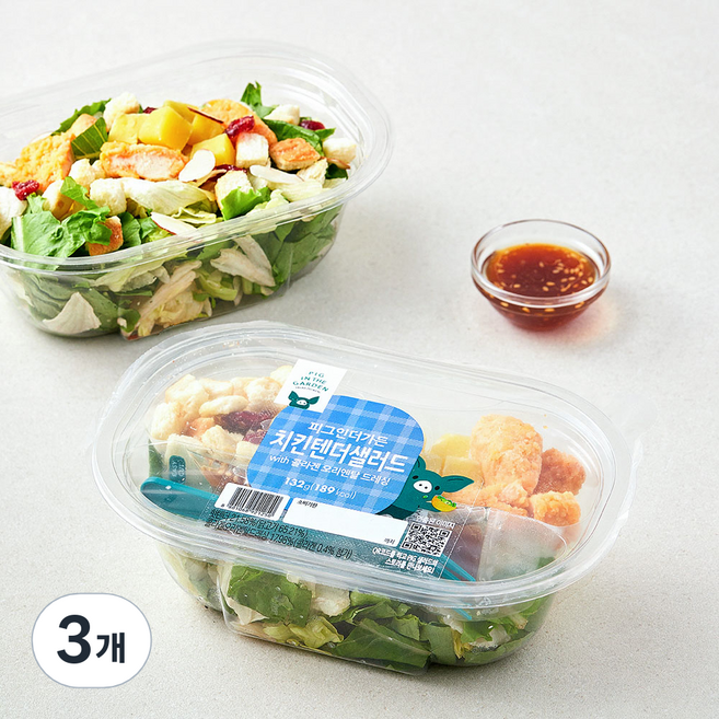 피그인더가든 치킨텐더 샐러드, 132g, 3개