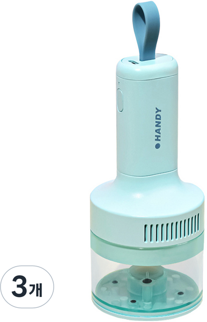 투코비 강력 흡입 충전식 데스크청소기 C타입, 블루, 3개