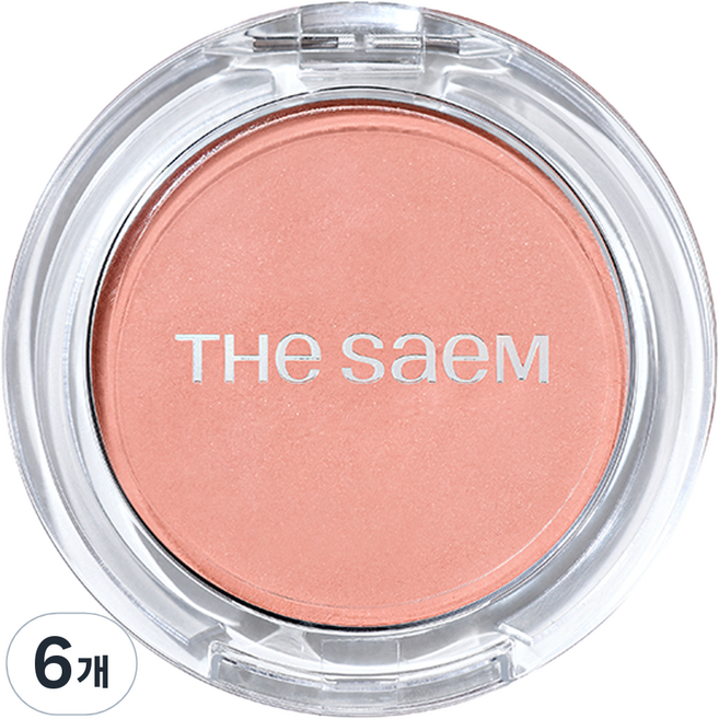 더샘 젤리 블러셔 4.5g, CR02 베이비 파파야, 6개