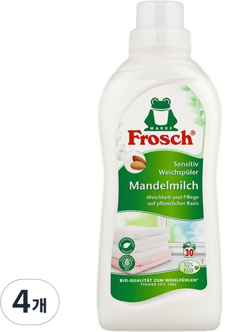 프로쉬 아몬드밀크 섬유유연제, 4개, 750ml