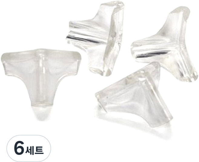 aguard 迷你防撞護角 4入, 透明, 6套