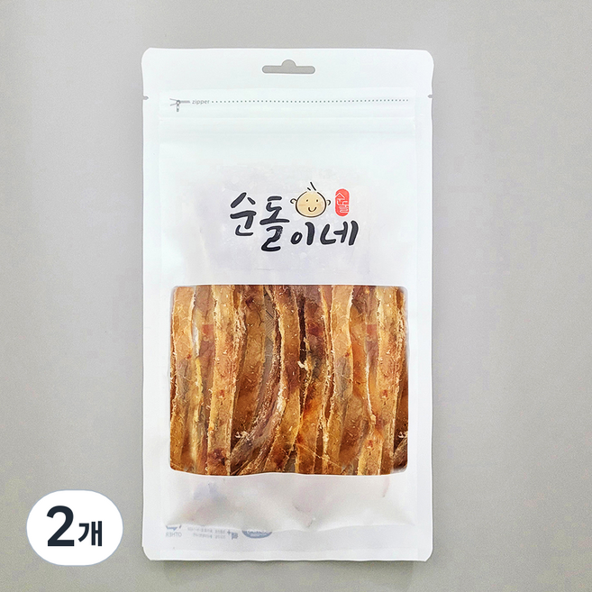 순돌이네 순살 구운 아귀스틱, 2개, 200g