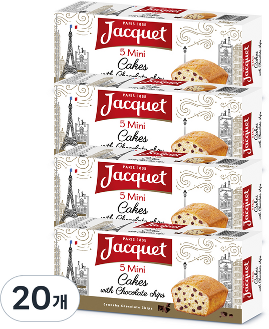 Jacquet 迷你巧克力脆片蛋糕, 150g, 20個