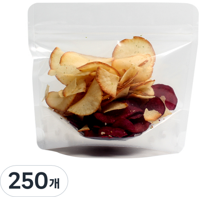 육수 이유식 사료 소분 투명 스탠드 지퍼백 16 x 14 cm, 1개, 250개