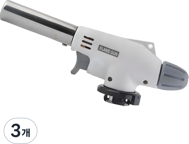 제이제이 캠핑 원터치 토치, 화이트, 3개