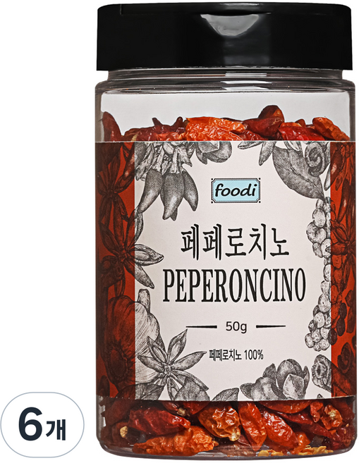 foodi 페페로치노 홀, 50g, 6개