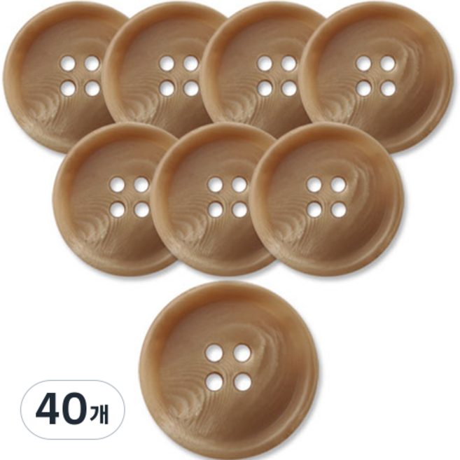 Button King 東大門鈕扣王 霧面大衣開襟衫鈕扣 18mm, Walking DBG, 40個