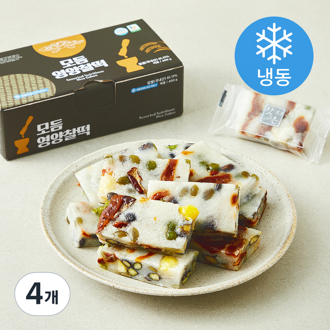 갓지은 모듬 영양찰떡 (냉동), 50g, 4개, 8개입