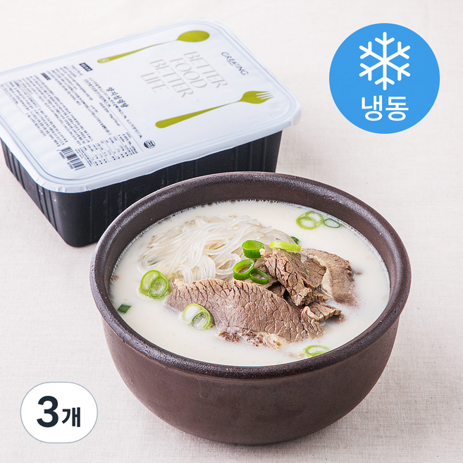 그리팅 양지설렁탕 (냉동), 700g, 3개