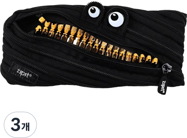 집잇 그릴즈 몬스터 파우치, 블랙, 3개