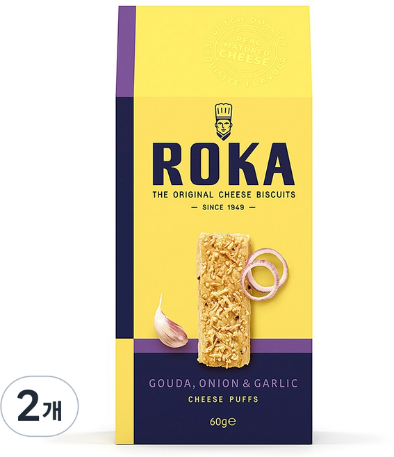 ROKA 高達起司洋蔥大蒜千層酥, 2個, 60g