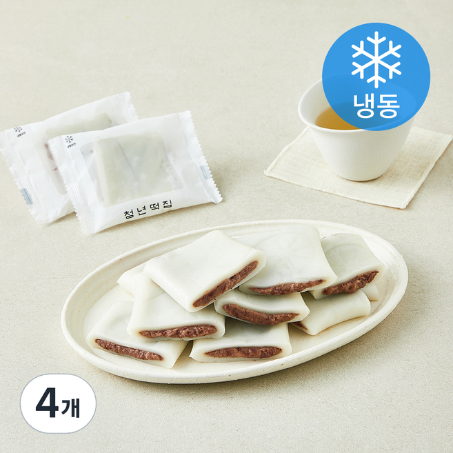 청년떡집 저당 땅콩버터절편 (냉동), 40g, 4개, 10개입