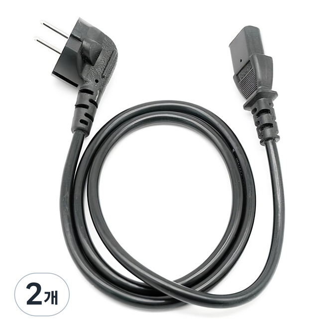 애니포트 AC코드 220V 10A 파워 전원케이블, 2개, 1.5m