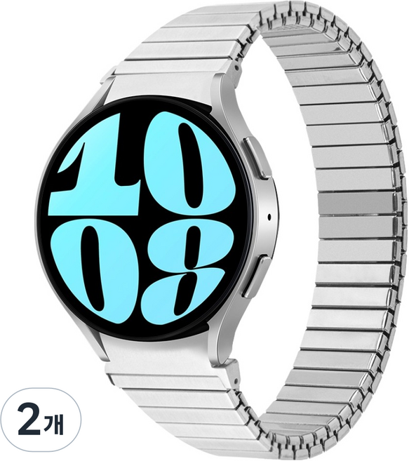 아이몰 갤럭시워치 메탈 브레이슬릿 밴드형 스트랩, 슬림형 S, 2개