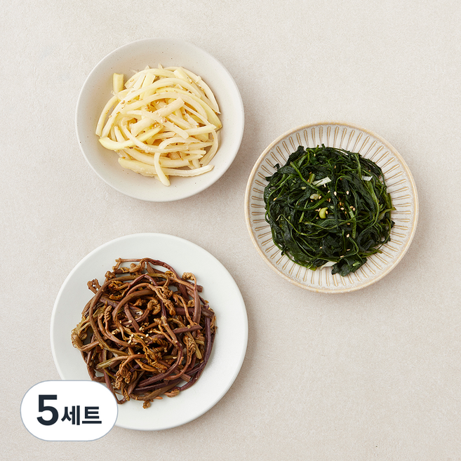 강남밥상 모둠 삼색나물 세트, 270g, 5세트