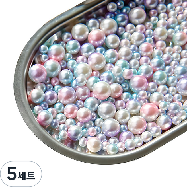 LITEand 珠光珍珠圓珠 100入, 人魚紫, 5套