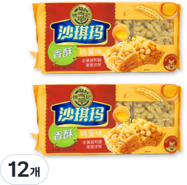 서복기 쉬푸지 사치마지단위 계란맛 강정, 311g, 12개