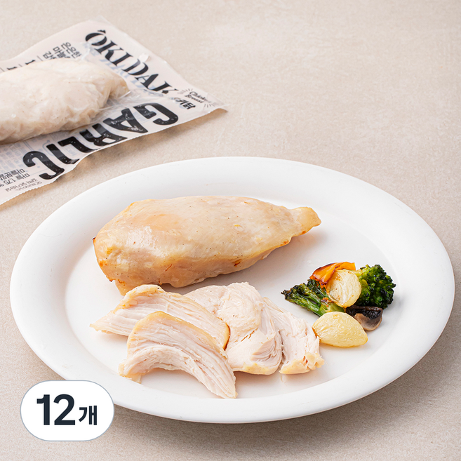 오프라이스 갈릭 닭가슴살, 100g, 1개입, 12개