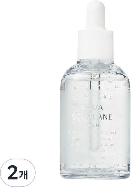 S.NATURE 水潤角鯊烷精華液, 70ml, 2個
