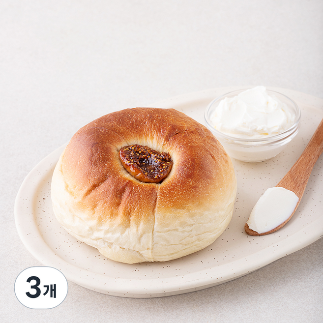 훕훕베이글 크리미무화과 베이글, 180g, 1개입, 3개