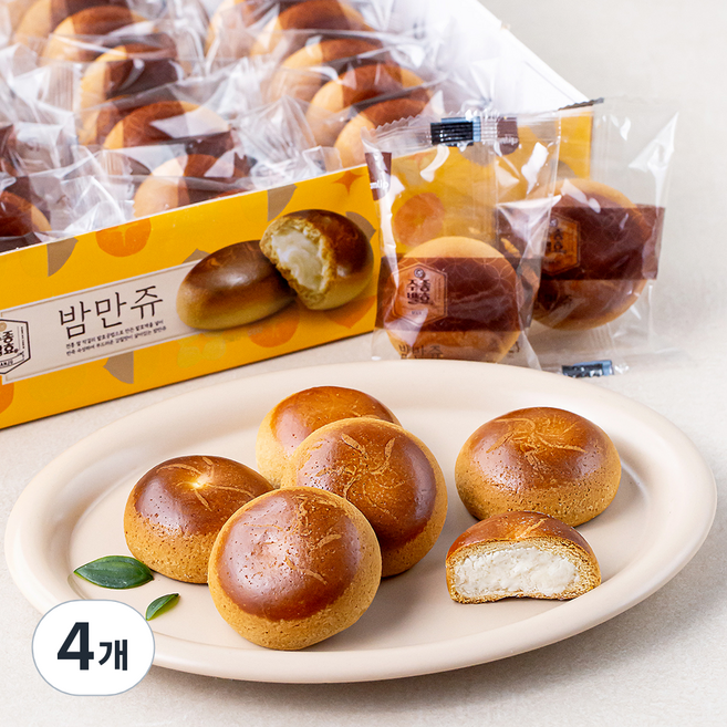 삼립 주종발효 밤만쥬, 27g, 40개입, 4개