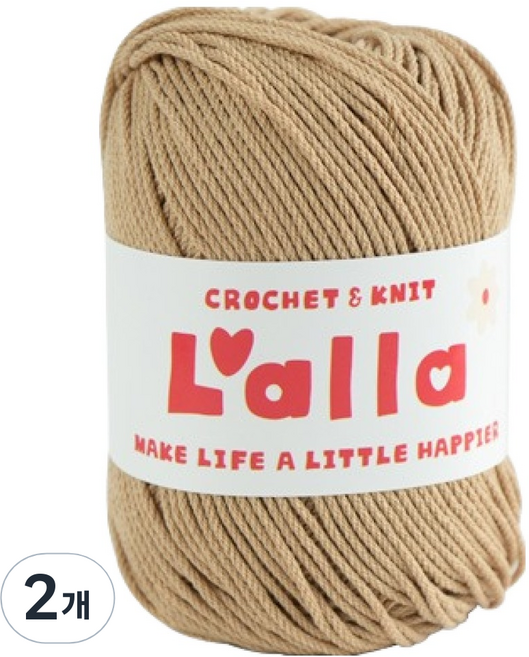 앵콜스 랄라 뜨개실, 03 베이지, 2개