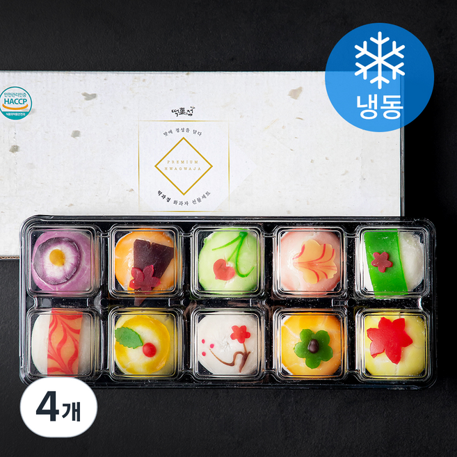 떡과정 화과자 (냉동), 50g, 10개입, 4개