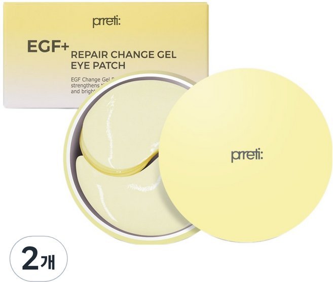 프레티 EGF 플러스 리페어 체인지겔 아이패치, 60개입, 2개