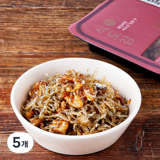 바다원 식도감 호두멸치조림, 100g, 5개