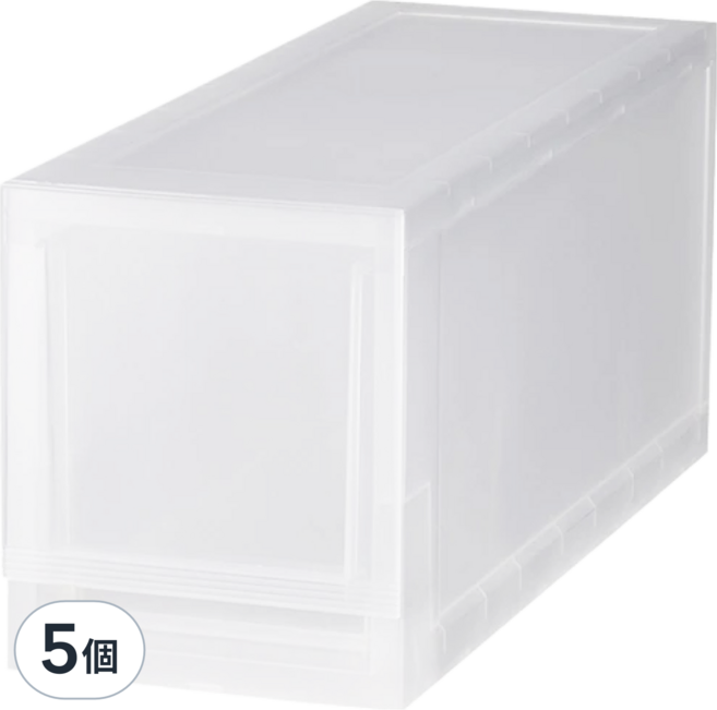 KEYWAY 聯府 抽屜式整理箱 456 x 170 x 205mm, 白色, 5個