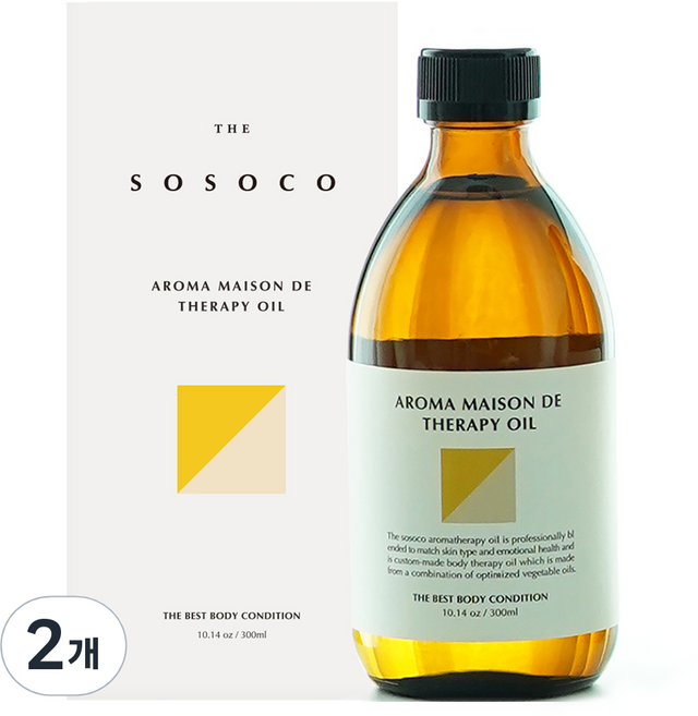 소소코 아로마 메종드 테라피 마사지 바디오일 슬리밍순환용, 2개, 300ml