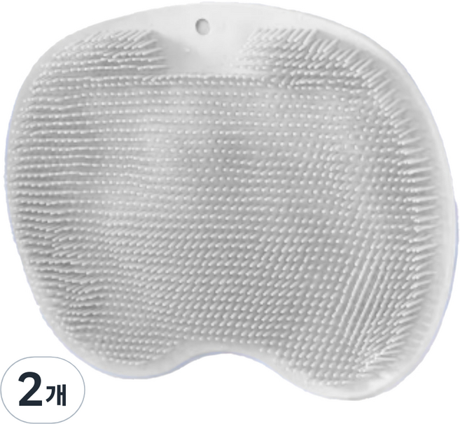 조니프리 바디 풋브러쉬, 그레이, 1개입, 2개