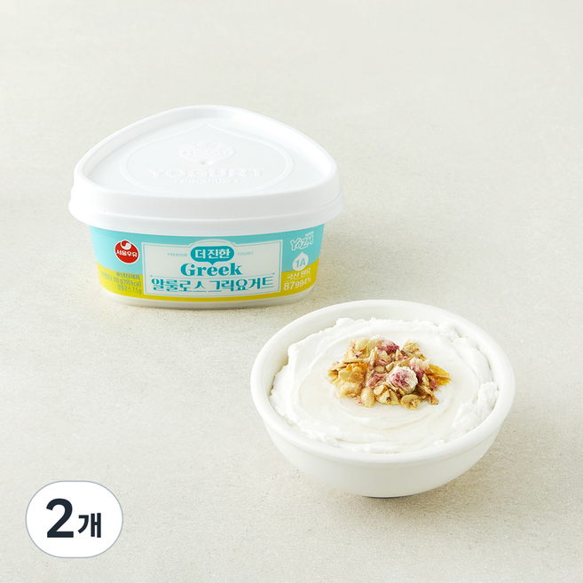 서울우유 더진한 알룰로스 그릭 요거트, 100g, 2개