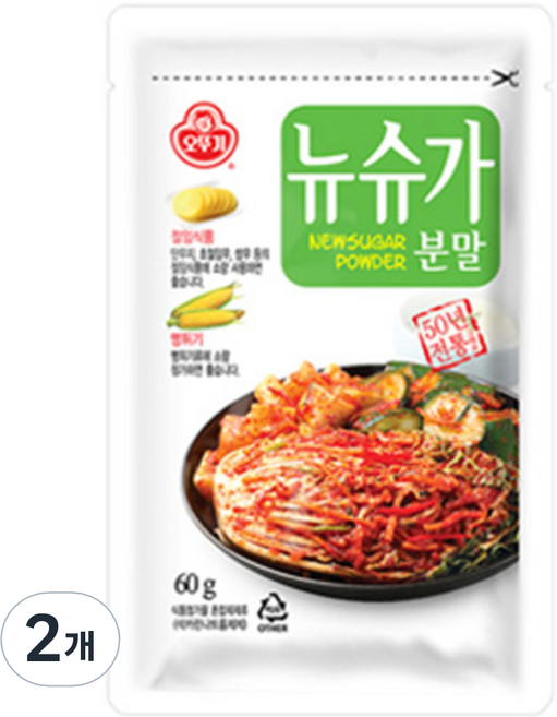 오뚜기 뉴슈가분말, 60g, 2개