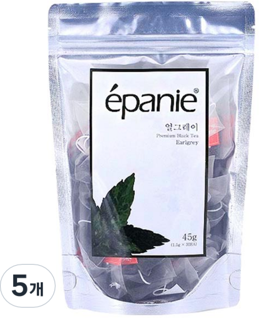 에빠니 허브뜨레 얼그레이 티백, 1.5g, 30개입, 5개