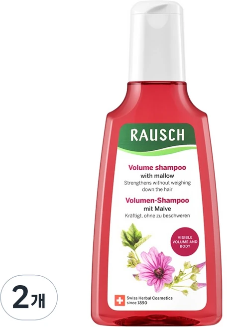 라우쉬 멜로우 볼륨 샴푸, 200ml, 2개 - 쿠팡