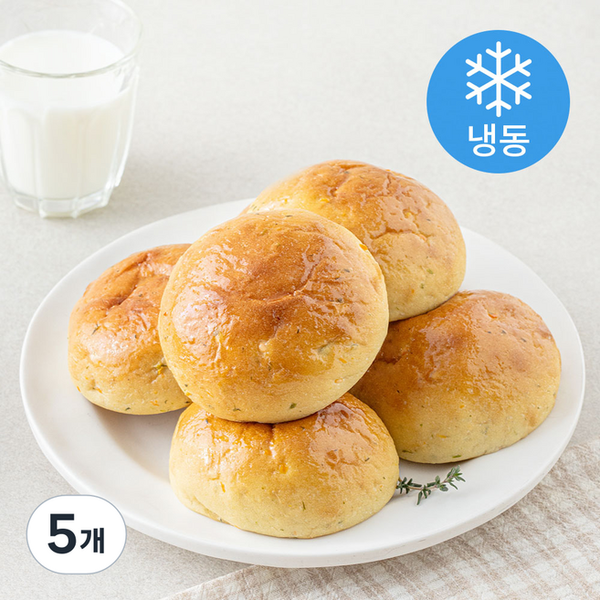 그림의빵 아침엔 저당안심 야채모닝빵 6개입 (냉동), 216g, 5개