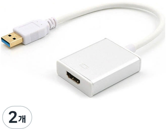 USB to HDMI 轉接器 轉換器, 2個, 銀色