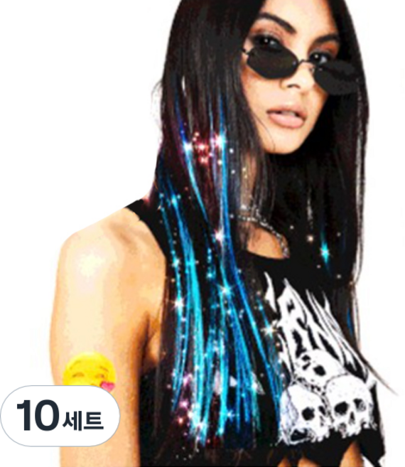 잇츠리빙 트윙클 헤어피스 5p 세트, 랜덤 발송, 10세트