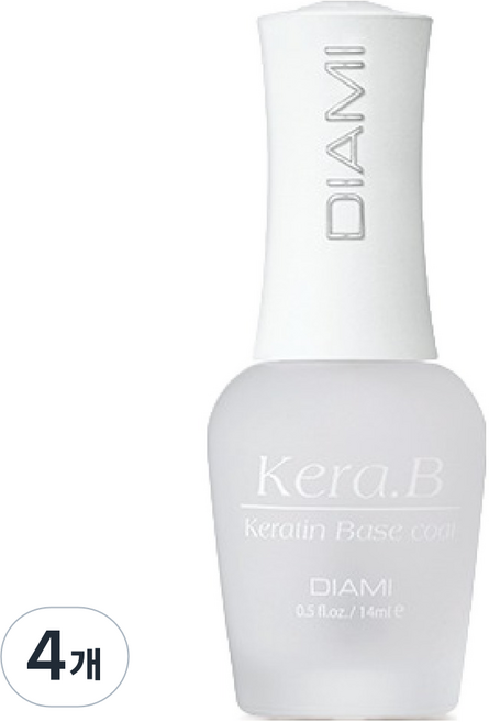 다이아미 네일 보호 케라비 케라틴 영양 베이스 코트, 투명, 14ml, 4개